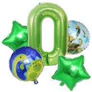 Ball Set 133cm Green Number 60cm Ball Aluminum Film Balloon Package Baby 1 Year Old Decoration