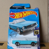 Hotwheels 65 Ford Mustang Convertible Thunderball 007 blueOriginal