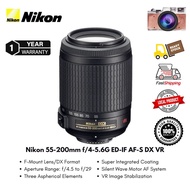 Nikon AF-S DX NIKKOR 55-200mm f/4-5.6G ED VR  Lens Original ( 1 Years Warranty )