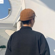 STATIONERYSTUDIO Men Women Skullcap, Cotton Dome Brimless Hat , Retro Docker Cap Solid Color Bonnet 