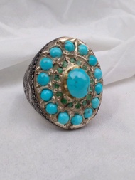 Cincin pirus asli import persia iran polos istimewah ornamen zamru