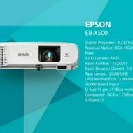 BEKAS PAKAI! PROYEKTOR EPSON EB-X500 XGA HDMI 3LCD FREE KABEL HDMI