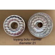 Loyang Oven Bolu Marble Cake Loyang Steamed Bolu Chiffon Print Round Pattern Motif