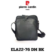 Pierre cardin (ปีแอร์การ์แดง) กระเป๋าสะพาย กระเป๋าCrossbody กระเป๋าสะพายหนังแท้ มีช่องใส่ของเยอะ รุ่น ELA22-76DM  พร้อมส่ง