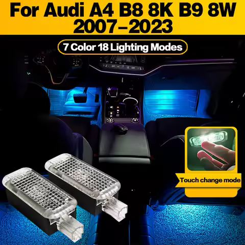 LED Atmosphere Lamp Car Footwell Light Interior Decoration For Audi A4 B8 8K B9 8W 2007 2008 2009 20