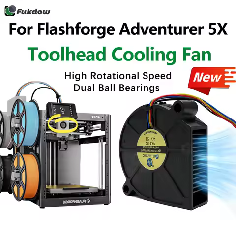 3D Printer DC24V Extruder Hotend Cooling Fan 5015 for Flashforge AD5X with Dual Ball Bearing Nozzle 