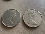 紐西蘭 50 分硬幣 1977 年和 1981 年