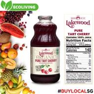 🚛LOCAL SELLER🚛 Lakewood Organic Pure Tart Cherry Fresh Pressed Juice (Over 3 lbs Organic Tart Cherri