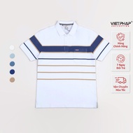 VIET PHAP Men's Polo Shirt Luxury Form - 4-Way Striped T-shirt with Pockets, elegant, luxurious 2233