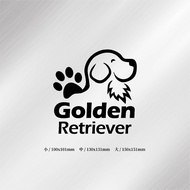 < CHEERFUL > Golden Retriever Car Sticker Sticker Golden Retriever Dog Pet Akin Motorcycle Car Gogor
