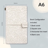 Xách tay A6 cổ điển Nhật ký notepad máy tính xách tay bỏ túi ren khắc Tạp Chí du khách Sổ tay