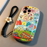 For Case OPPO A73 5G A72 A57s A57e A57 Picnic Animal TPU Phone Case