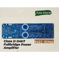 PAKET DIY D4K7 FULLBRIDGE FULL FITUR CLASS D POWER AMPLIFIER