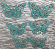 CAKE TOPPER SET KUPU KUPU/ TOPPER KUE KUPU-KUPU DEKORASI CAKE/TOPPER CAKE BUTTERFLY 3 D 12 PCS