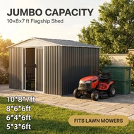【Ready Stock】Outdoor garden Storage metal shed large backyard Storage Setor Laman Besar outdoor Gard