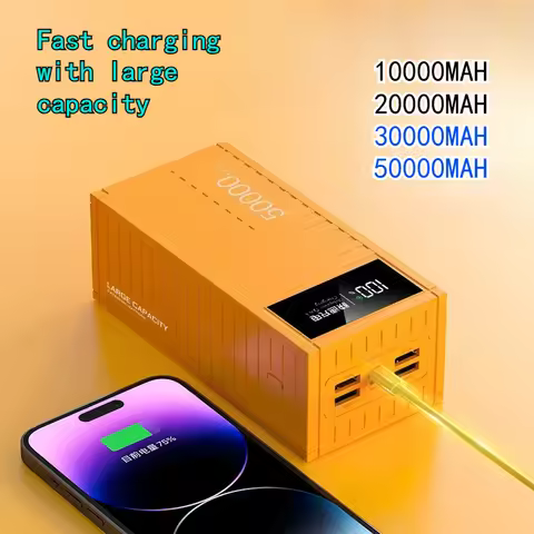 10000MAh To 50000MAh Long-lasting Super Fast Charging 20W Container Power Bank with Ultra Large Capa