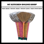 Paddy broom / Penyapu jerami / Penyapu Lantai / Paddy Sweep Broom / Rattan handle broom