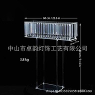 Flower Vessel Banquet Hall Electric Ferry Iron Art Stage Decoration Table Wedding Indoor Acrylic Roa