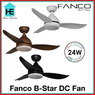 Fanco B-Star 36/46/52 Inch DC Ceiling Fan