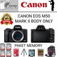 promo!! canon eos m50 mark ii body only / kamera mirrorless canon m50