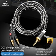 ATAUDIO HiFi Headphone Cable OCC Silver Mdr Z7 Earphone Cable for HIFIMAN HE1000se HE6se HE400