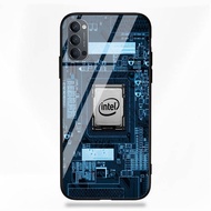 Softcase Glass Kaca Oppo RENO 2F RENO 4 RENO 3 - Casing Hp - Pelindung hp Oppo RENO 2F RENO 4 RENO 3