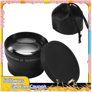【D&F】52mm 2X Magnification Telephoto Lens for  AF-S 18-55mm 55-200mm Lens Camera