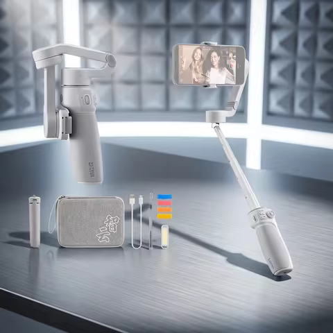 ZHIYUN Official Smooth Q4 Smartphone Gimbal 3-Axis Handheld Stabilizer Phone Gimbals for iPhone 15 p