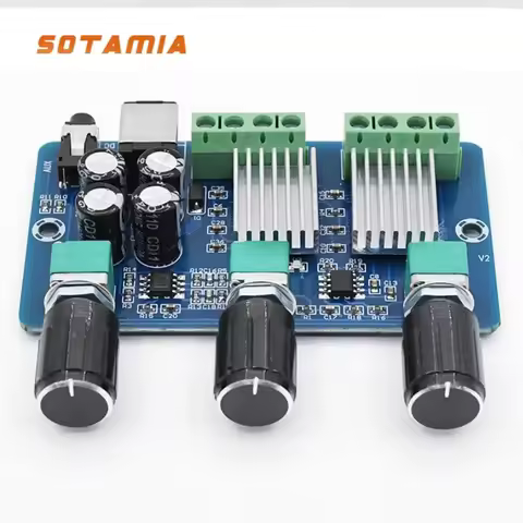 SOTAMIA 12V YAMAHA Digital Power Amplifier Board YDA138-E Audio Amplifiers 2.1 Amplificador Bass Sub