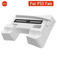 ZZOOI For PS5 Vertical Stand Cooling Fan With 2 Controller Charger For Sony Playstation 5 Console Game Accessories