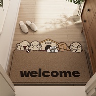 Household Cartoon entrance Door Floor mat entrance Door mat entrance mat Foot mat Anti-slip mat, Can