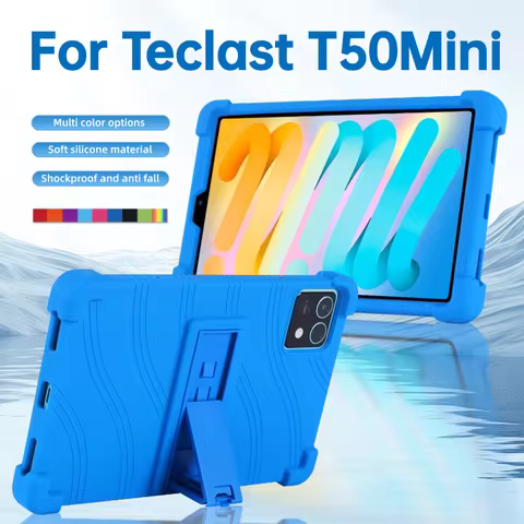 For Teclast T50 Mini Case 8.7' Tablet PC Kids Friendly Soft Silicone Adjustable Stand Cover for Tecl