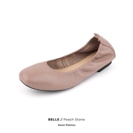 Sweet Palettes รองเท้าหนังแกะ Belle Peachstone