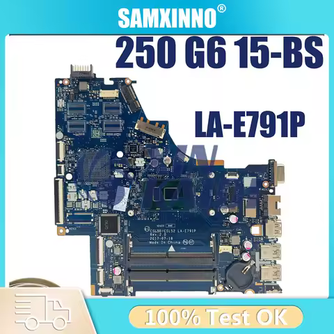 For HP 15-BS Laptop Mainboard LA-E791P LA-E801P LA-E802P 924757-601 924750-001 i3i5i7 6/7/8th Mother