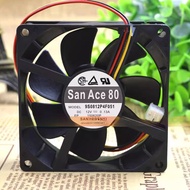Sanyo SAN ACE 8cm 8025 12V 0.13 A 9S0812P4F051 PWM Silent Chassis Fan