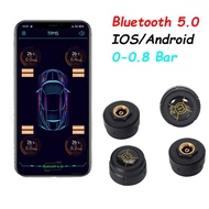 Bluetooth 5.0 Car TPMS Tire Pressure Alarm System Sensor Android/IOS Tyre Pressure Monitoring System