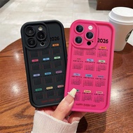 2026 New Year's Calendar Phone Case Casing For VIVO Y17 Y15 Y12 Y12i Y3S 1901 1902 1904 Y7S S1 Shock