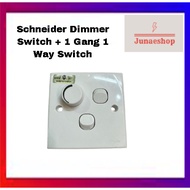 Schneider Dimmer SWITCH +1Gang 1Way (Dimmer + 1Gang 1Way) / Dimmer + 2Gang 1Way