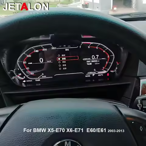 NEW Upgrade 12.3" Car Virtual Cockpit For BMW E70 X6 E71 E60 E61 2006-2013 LCD Dashboard Speedometer