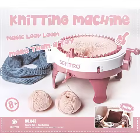 Knitting Machine22/ 48 Needles Knitting Loom Machine with Row Counter Weaving Loom Knitting Round Lo