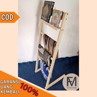 Ladder Hanger Kayu, Rak Gantungan sajadah/mukena/al-quran/handuk/sarung/kerudung/baju/hiasan rumah/R