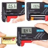 Digital Battery Tester AA/AAA/C/D/9V/1.5V Universal Button Cell Battery Volt Tester Checker (1 unit)