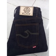 Gupee denim Hevy 25oz Silver & Gold Rim Straight Shape Straight Cut Jeans