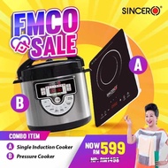 [Ready Stock]Mega Crazy Offer SINCERO 6L Multi Pressure Cooker&SINCERO Portable Induction Cooker FRE