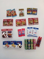 Zuru mini brands 5 surprise  Wet Ones Kraft  Cheddar Cheese McCormick Birds Eye Bactive Hormel Bacon