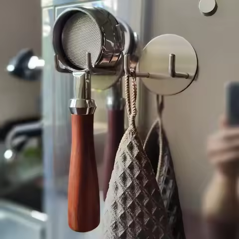 Coffee Bottomless Portafilter Wall Rack 51mm/53mm/54mm/58mm Stainless Steel Coffee Bottom Filter Hol