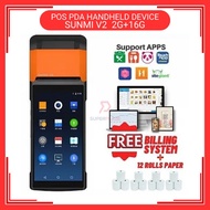 SUNMI V2 2G Plus 8G 4G WiFi Android 7.1 Mobile Handheld POS PDA Grabfood Foodpanda Shopeefood Machin