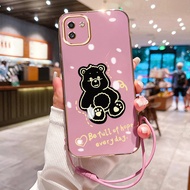 HP Phone Case For Samsung Galaxy A03 A03s A03 Core Case Bear Pattern Case Silicone Phone Case Softca