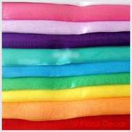 礼篮布/1 Meter Kain Organza/CNY New Year Hamper Wrapper/Decoration Net Cloth Fabric/Organza Hamper Wrap