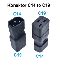 IEC320 C14 to C19 UPS PDU ATS APC Plug Adapter Converter Connector